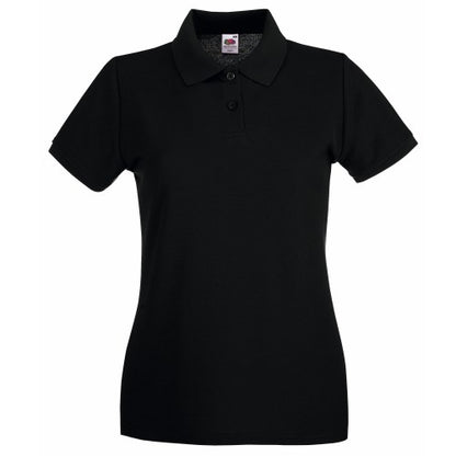 Front - Fruit Of The Loom Womens/Ladies Premium Fitted Short-Sleeved Polo Shirt