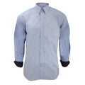 Front - Kustom Kit Mens Long Sleeve Contrast Premium Oxford Shirt