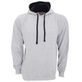 Front - FDM Unisex Contrast Hooded Sweatshirt / Hoodie (300 GSM)