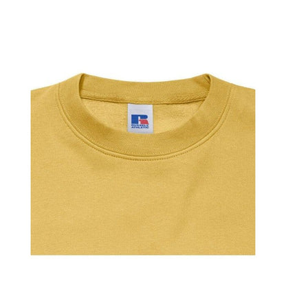 Mustard Yellow - Pack Shot - Russell Mens Authentic Sweatshirt (Slimmer Cut)