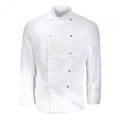 Front - Dennys Mens Long Sleeve Chefs Jacket / Chefswear