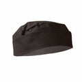 Front - Dennys Mens Black Skull Cap / Chefswear