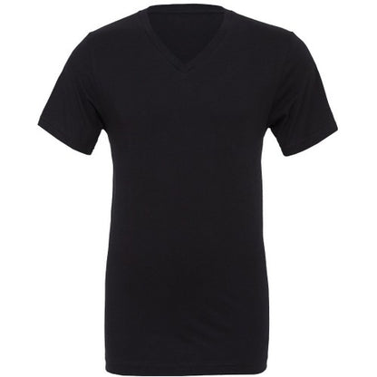Front - Canvas Mens Jersey Short Sleeve V-Neck T-Shirt