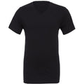Front - Canvas Mens Jersey Short Sleeve V-Neck T-Shirt