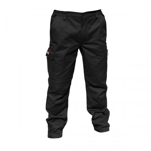 Front - Result Mens Stretch Work Trousers / Pants (34inch Long Length)