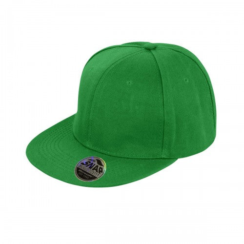 Front - Result Unisex Core Bronx Original Flat Peak Snapback Solid Colour Cap