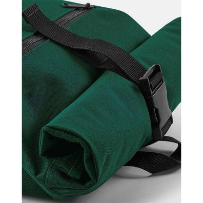 Bottle Green - Lifestyle - Bagbase Roll-Top Backpack - Rucksack - Bag (12 Litres)