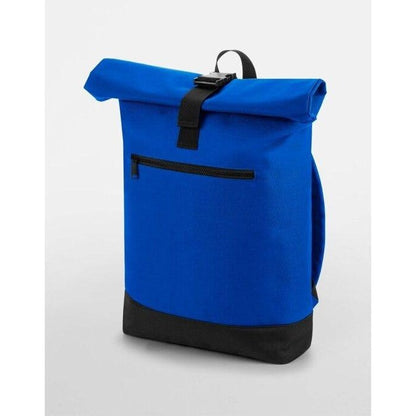 Bright Royal - Back - Bagbase Roll-Top Backpack - Rucksack - Bag (12 Litres)