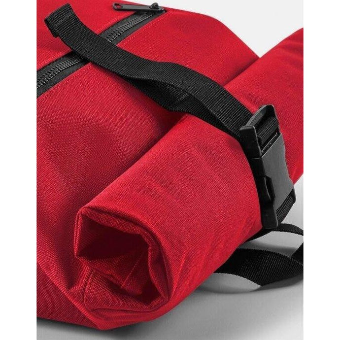 Classic Red - Lifestyle - Bagbase Roll-Top Backpack - Rucksack - Bag (12 Litres)