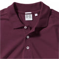 Burgundy - Pack Shot - Russell Mens Stretch Short Sleeve Polo Shirt
