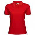 Front - Tee Jays Womens/Ladies Heavy Short Sleeve Polo Shirt