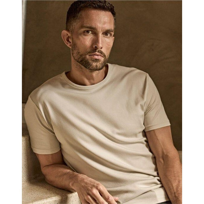 Wood - Front - Tee Jays Mens Interlock Short-Sleeved T-Shirt