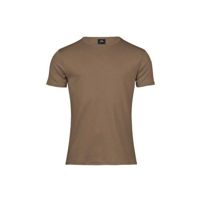 Wood - Close up - Tee Jays Mens Interlock Short-Sleeved T-Shirt