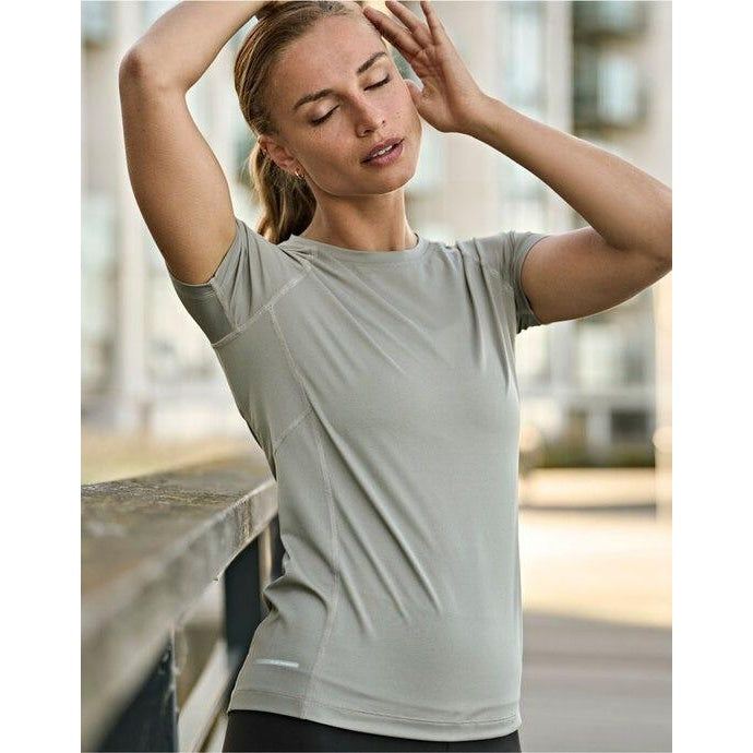 Cement - Front - Tee Jays Womens-Ladies Cool Dry Short Sleeve T-Shirt