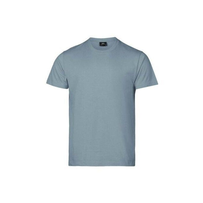 Misty Blue - Close up - Tee Jays Mens Short Sleeve T-Shirt