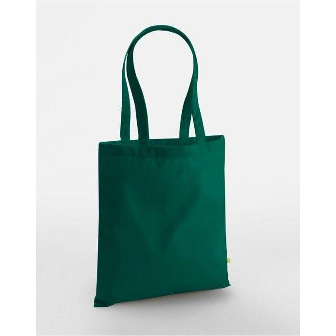 Bottle Green - Front - Westford Mill EarthAware Organic Bag For Life (10 Litres)