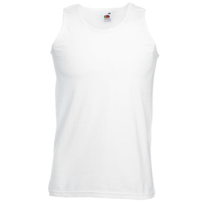 Front - Fruit Of The Loom Mens Athletic Sleeveless Vest / Tank Top