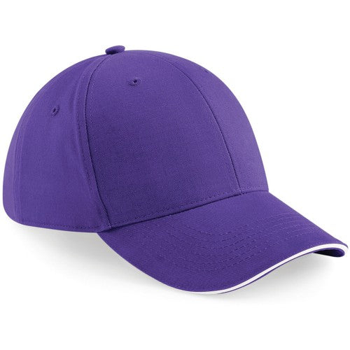 Front - Beechfield Adults Unisex Athleisure Cotton Baseball Cap