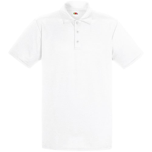 Front - Fruit Of The Loom Mens Short Sleeve Moisture Wicking Performance Polo Shirt