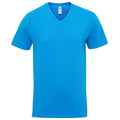 Front - Gildan Mens Premium Cotton V Neck Short Sleeve T-Shirt