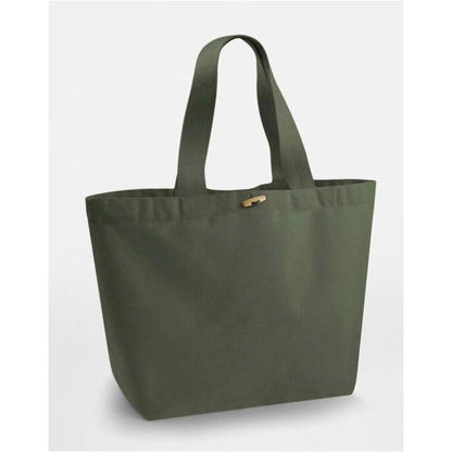 Olive Green - Back - Westford Mill Organic Marina XL Tote Bag
