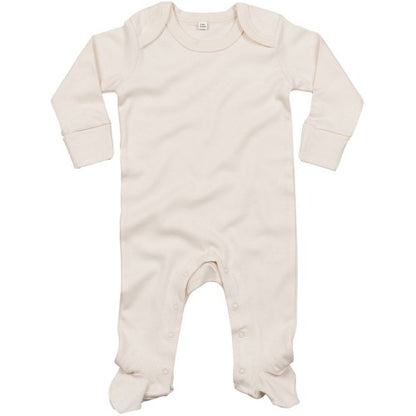Front - Babybugz Baby Unisex Organic Cotton Envelope Neck Sleepsuit