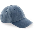 Front - Beechfield Unisex Low Profile Vintage Denim-Look Cap