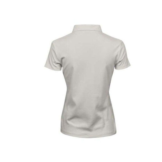Cement - Pack Shot - Tee Jays Womens-Ladies Pima Short Sleeve Cotton Polo Shirt