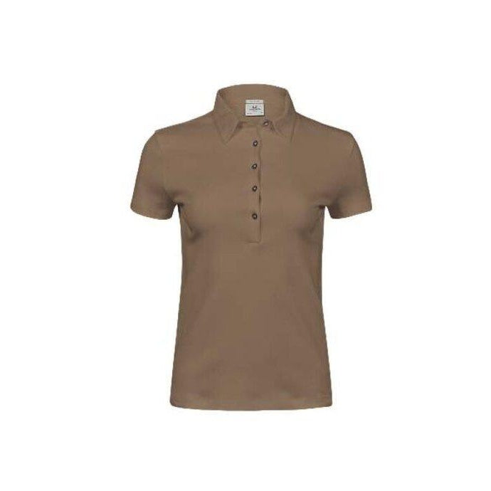 Wood - Back - Tee Jays Womens-Ladies Pima Short Sleeve Cotton Polo Shirt