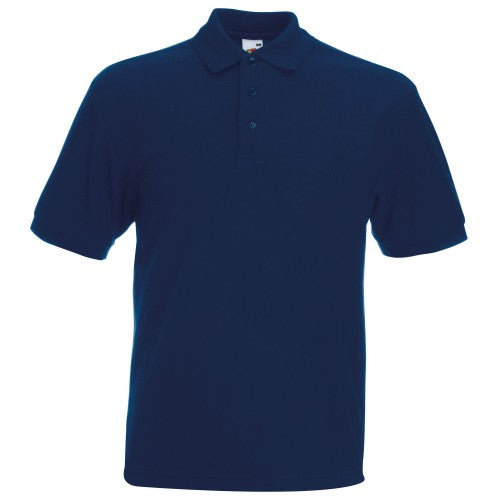 Front - Fruit Of The Loom Mens 65/35 Heavyweight Pique Short Sleeve Polo Shirt