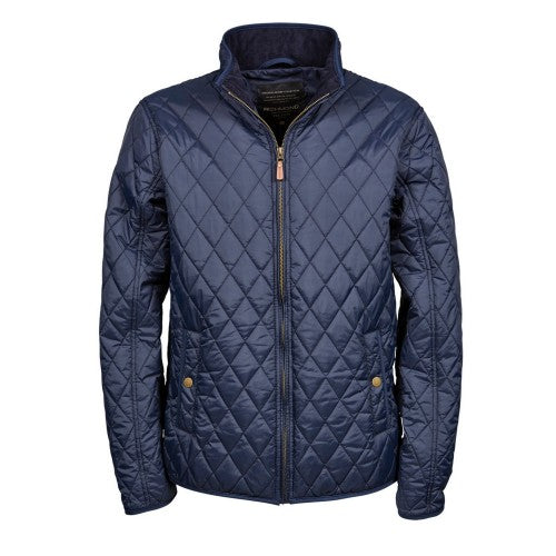 Front - Tee Jays Mens Richmond Diamond Quilted Jacket