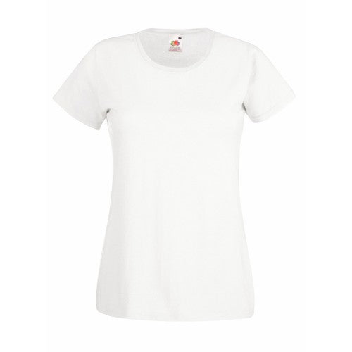 Front - Womens/Ladies Value Fitted Short Sleeve Casual T-Shirt