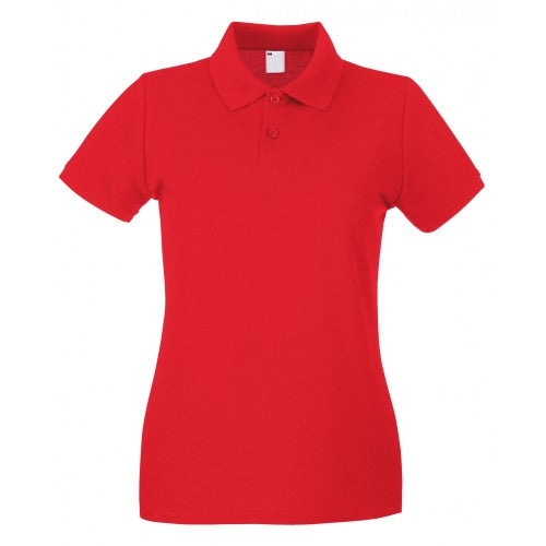Front - Fruit Of The Loom Womens/Ladies Lady Fit Short-Sleeved Polo Shirt