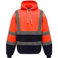 Front - Yoko Mens Hi Vis Reflective Hoodie