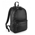 Front - Bagbase Faux Leather Fashion Backpack