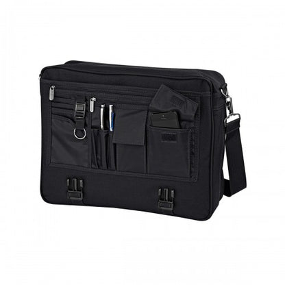 Front - Quadra Portfolio Briefcase Bag - 12 Litres (Pack of 2)