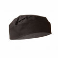 Front - Dennys Mens Black Skull Cap / Chefswear (Pack of 2)