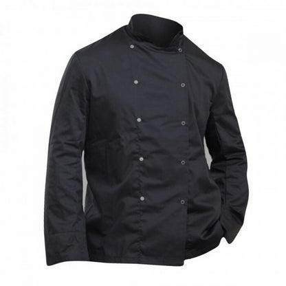 Front - Dennys Mens Economy Long Sleeve Chefs Jacket / Chefswear (Pack of 2)