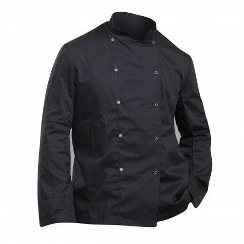Front - Dennys Mens Economy Long Sleeve Chefs Jacket / Chefswear (Pack of 2)