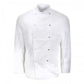 Front - Dennys Mens Long Sleeve Chefs Jacket / Chefswear (Pack of 2)