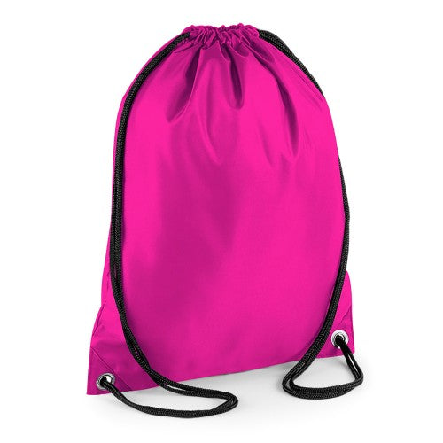 Front - BagBase Budget Water Resistant Sports Gymsac Drawstring Bag (11 Litres) (Pack of 2)