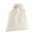 Front - Westford Mill Soft Organic Cotton Drawcord Bag (Pack of 2)