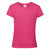 Front - Fruit Of The Loom Girls Sofspun Short Sleeve T-Shirt (Pack of 2)