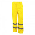 Front - Yoko Workwear Mens Hi-Vis Polycotton Work Trouser (Regular) (Pack of 2)