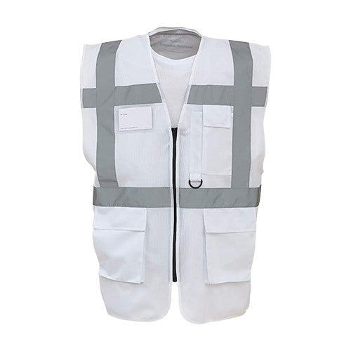 Front - Yoko Hi-Vis Premium Executive/Manager Waistcoat / Jacket (Pack of 2)