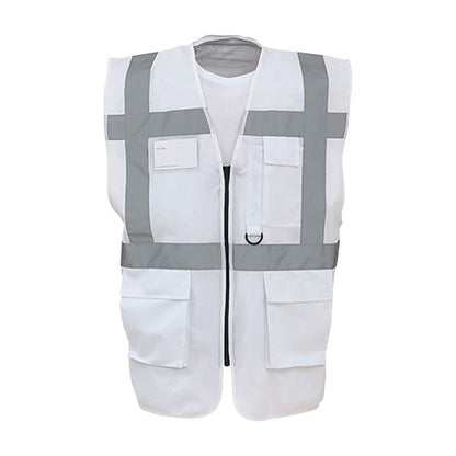 Front - Yoko Hi-Vis Premium Executive/Manager Waistcoat / Jacket (Pack of 2)