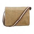 Front - Quadra Vintage Canvas Despatch Bag - 14 Litres (Pack of 2)
