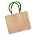 Front - Westford Mill Classic Jute Shopper Bag (21 Litres) (Pack of 2)