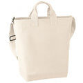 Front - Bagbase Canvas Daybag / Hold & Strap Shopping Bag (15 Litres) (Pack of 2)