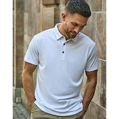 Dark Green - Front - Tee Jays Mens Luxury Polo Shirt